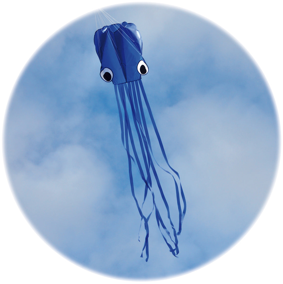 Octofoil Octopus squid single line kite BLUE