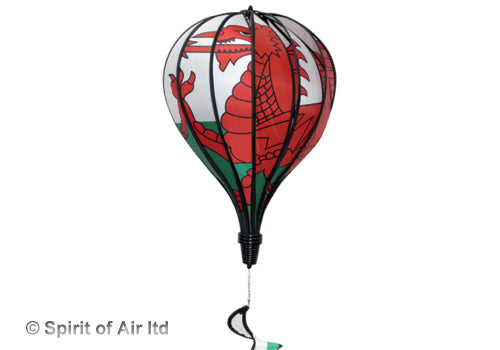 Wales welsh flag hot air balloon windsock