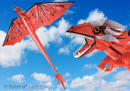 Fire dragon kite RED with 195cm wingspan