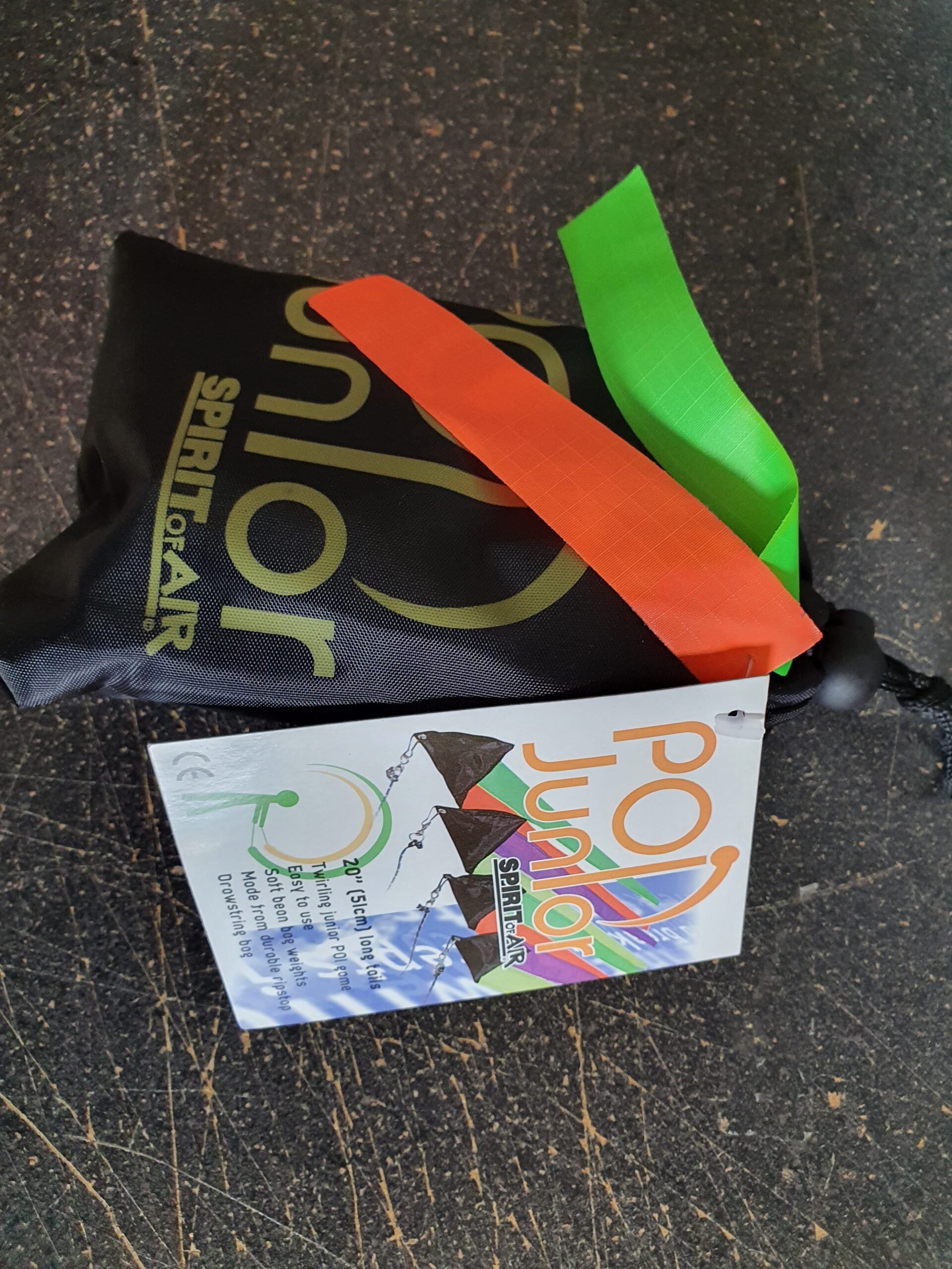 Junior Poi - orange / green 51cm ideal childrens poi