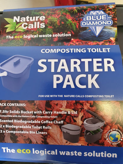 Composting toilet starter pack by Blue Diamond