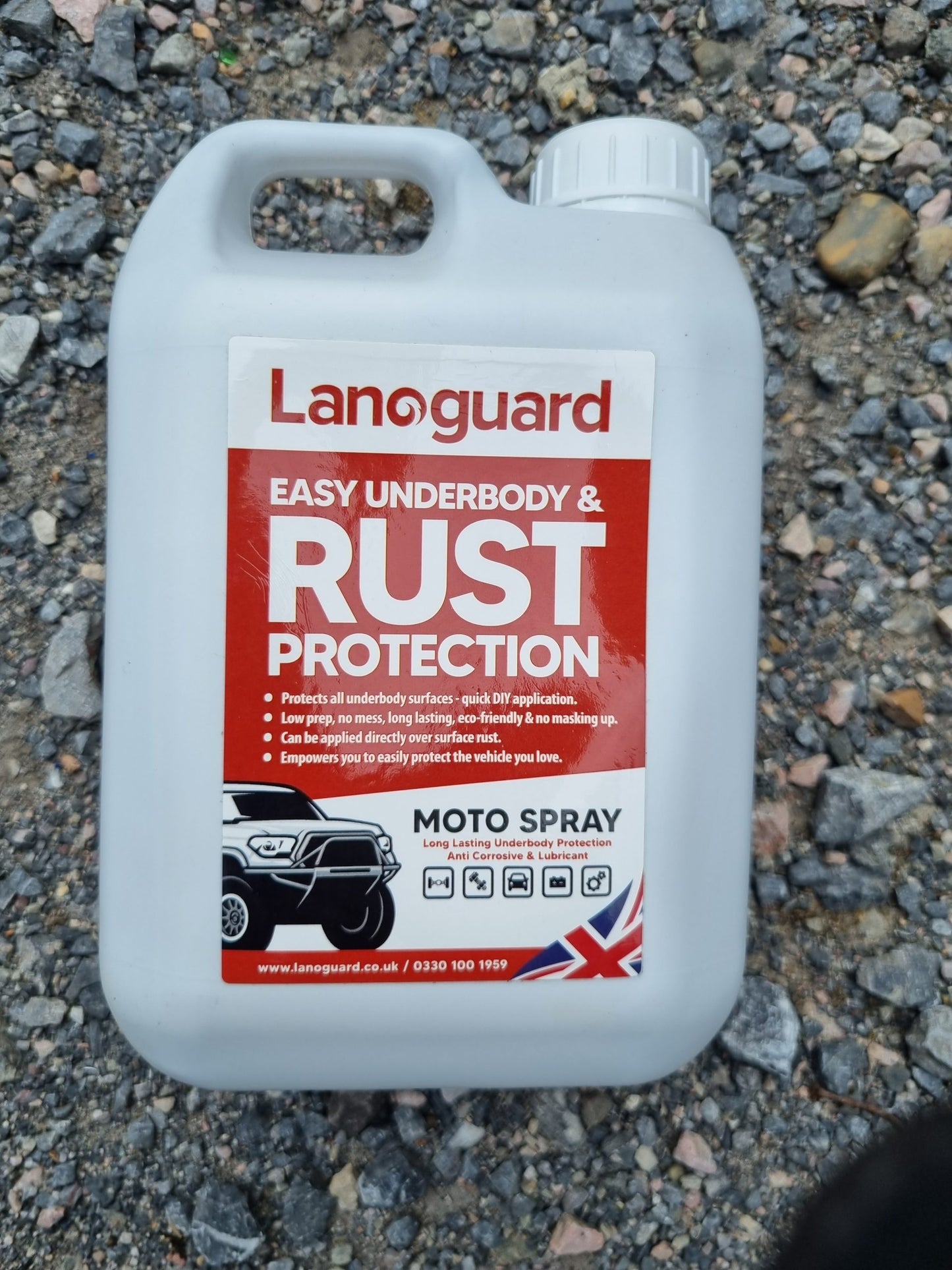 Recharge Lanoguard moto spray 2 litres sans pulvérisateur à gâchette