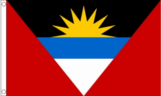 Antigua and Barbuda flag 5ft x 3ft polyester with eyelets