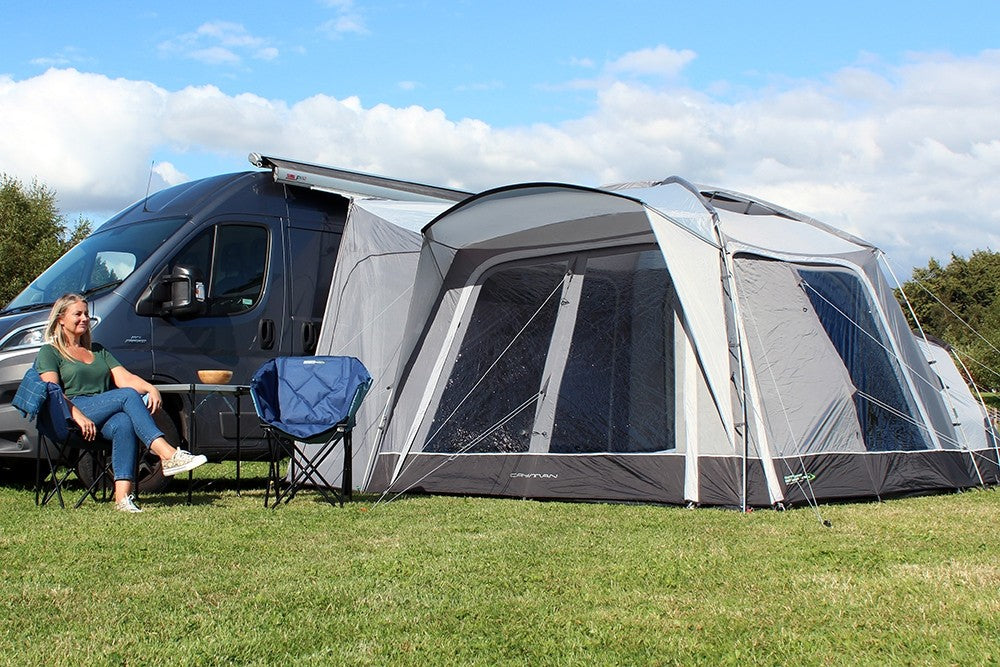 Cayman F/G poled driveway awning by Outdoor revolution mid height 220-255cm