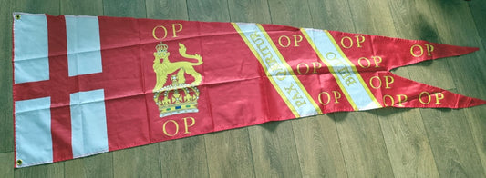 Oliver Cromwell historic flag standard 200cm x 70cm polyester with 2 eyelets