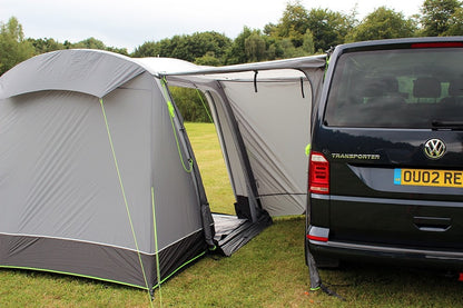 Cayman Curl air driveaway awning by Outdoor revolution low height (180-210cm rail )