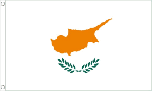 Cyprus flag 5ft x 3ft with eyelets