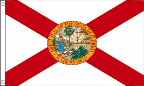 Florida flag 5ft x 3ft with eyelets