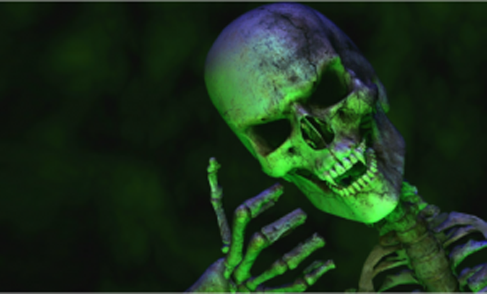 Green skeleton digitally printed flag 5ft x 3ft high quality
