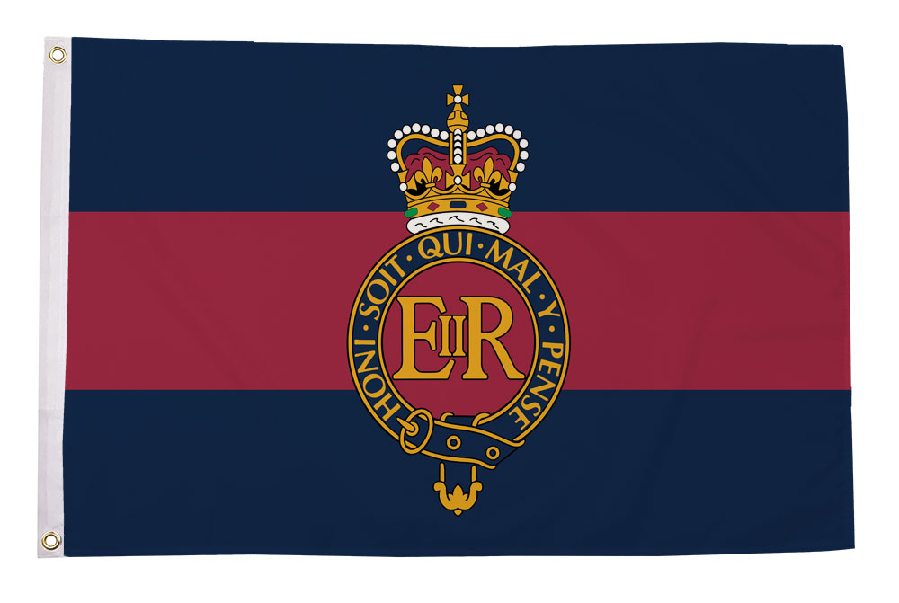 Household cavalry regiment flag 5ft x 3ft with eyelets – Flagseller