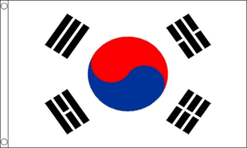 South Korea flag 5ft x 3ft with eyelets