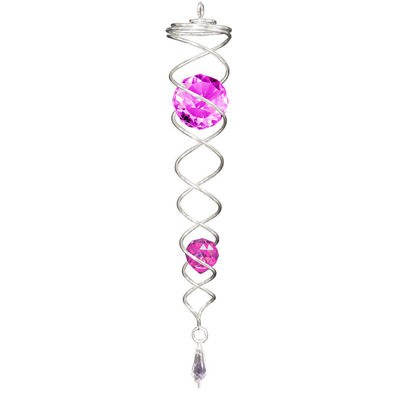 Large 30cm crystal tail PURPLE ideal for use with stainless windspinner