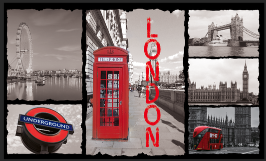 Londoner Telefonzellenflagge 5 Fuß x 3 Fuß mit Ösen