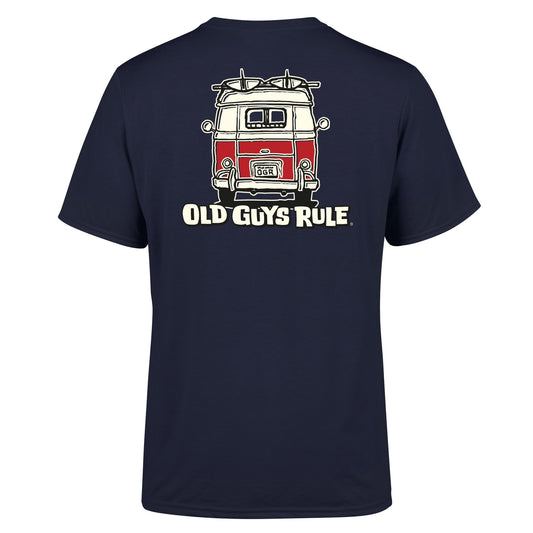 Old Guys Rule Good Vibrations T-Shirt Blau
