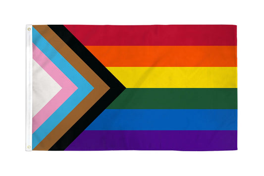 Progress Pride-Flagge, 152 x 91 cm, mit Ösen