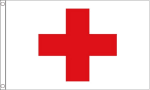 Red cross flag 5ft x 3ft