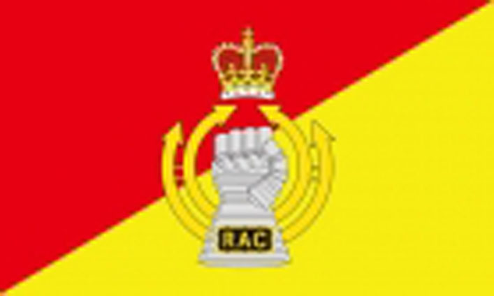 Royal Armoured Corps military flag 5ft x 3ft
