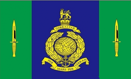 Signals squadron Royal marines flag 5ft x 3ft with eyelets High quality