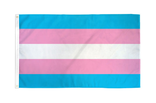 Transgender-Stolz-Flagge (Helms-Design) 5 Fuß x 3 Fuß mit Ösen