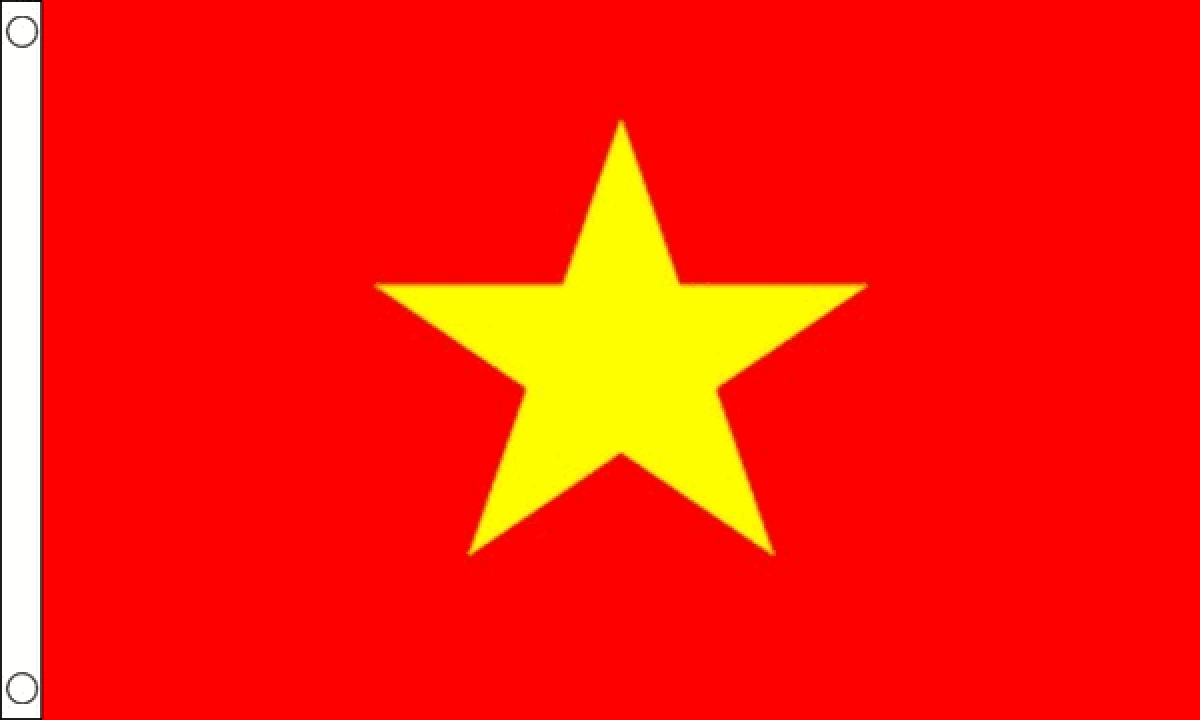 Vietnam Vietnamese flag 5ft x 3ft with eyelets