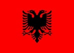 Albania Albanian flag 5ft x 3ft polyester with eyelets
