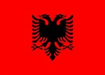Albania Albanian flag 5ft x 3ft polyester with eyelets