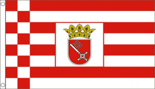 Bremer Flagge mit Ösen 5ft x 3ft