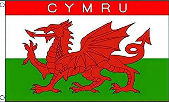 Drapeau Cymru Pays de Galles 5 pieds x 3 pieds
