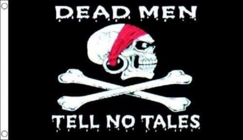 Dead men tell no tales pirate flag 5ft x 3ft