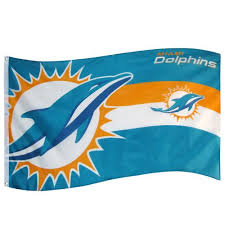 Miami Dolphins NFL flag 5ft x 3ft with eyelets