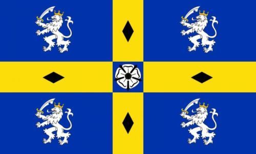 Durham flag 5ft x 3ft old style
