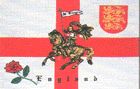 English rose lion flag 5ft x 3ft
