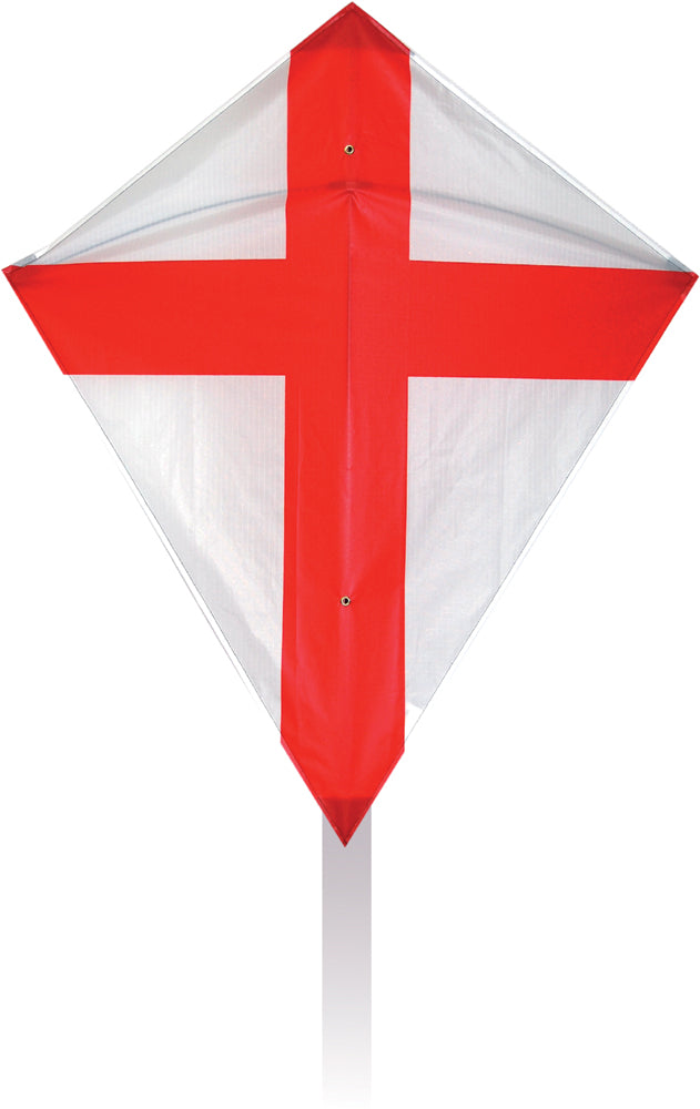 St George England flag traditional single line diamond kite