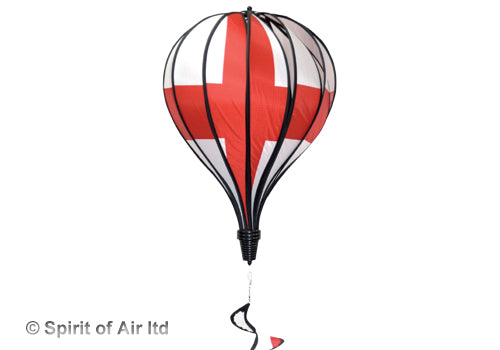 St George England flag hot air balloon windsock