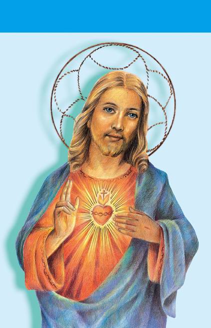 Jesus with the sacred heart flag 2.4ft x 3.4ft (710 x 1020cm)
