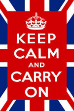 Keep calm and carry on flag union flag style 5ft x 3ft