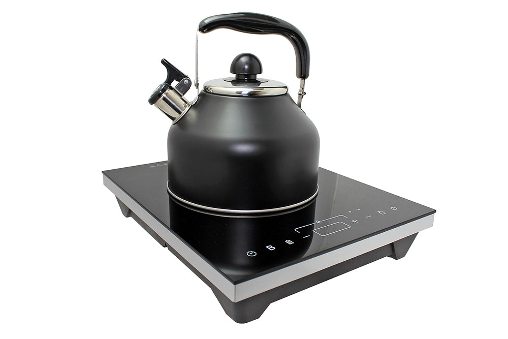 Whistling kettle for camping cookers or induction hobs by Outdoor Revolution