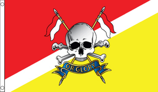 Flagge der Royal Lancers, 152 x 91 cm, mit Ösen
