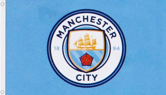 Manchester city flag 5ft x3ft