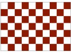 Chequered check flag maroon white 5ft x 3ft