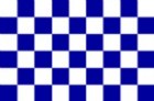 Chequered check flag navy white 5ft x 3ft