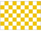 Chequered check flag orange white 5ft x 3ft