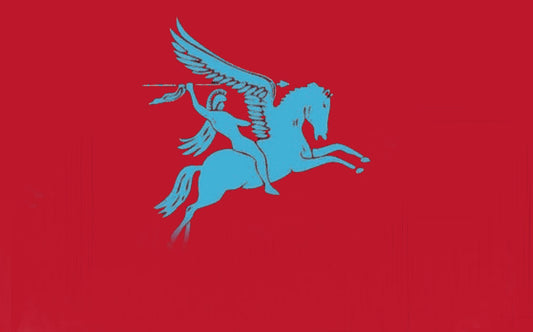 Pegasus-Luftlandeflagge 5 Fuß x 3 Fuß (ohne Text) mit Ösen von hoher Qualität
