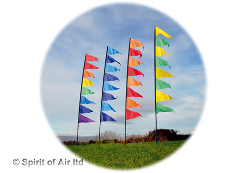 Pendant Banner flag kit for festivals camping garden motorhome or caravan in YELLOW GREEN