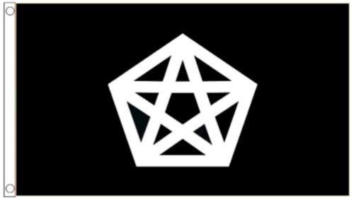 Drapeau pentagramme Pentacle 5 pieds x 3 pieds