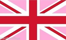 Rosa Union-Flagge, Union-Jack-Flagge, 91 x 61 cm