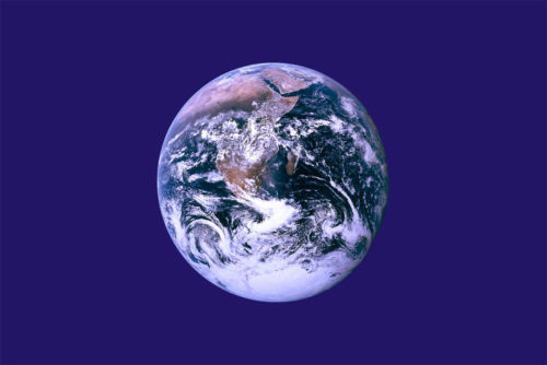 Flagge des Planeten Erde, 152 x 91 cm, mit Ösen