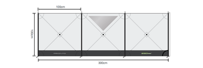 Pronto Compact 3-Panel-Windschutz