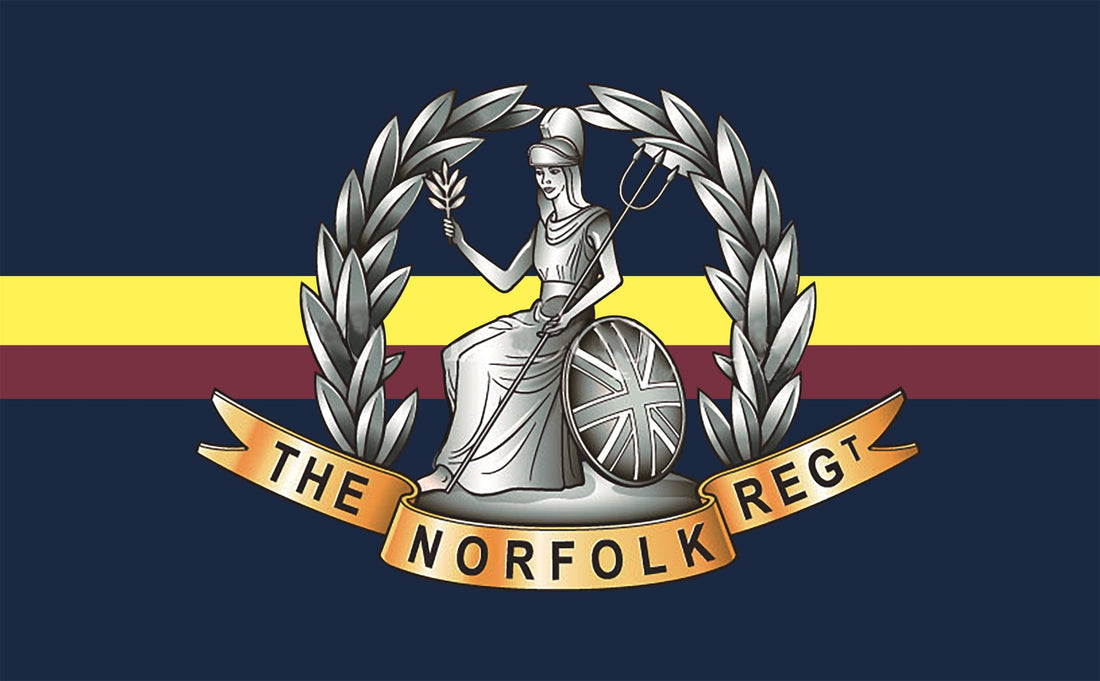 The Rnf Flags Royal Norfolk regiment flag 5ft x 3ft with eyelets – Flagseller