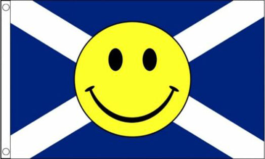 Scotland St. Andrews Saltire smile flag 5ft x 3ft with eyelets 5ft x 3ft